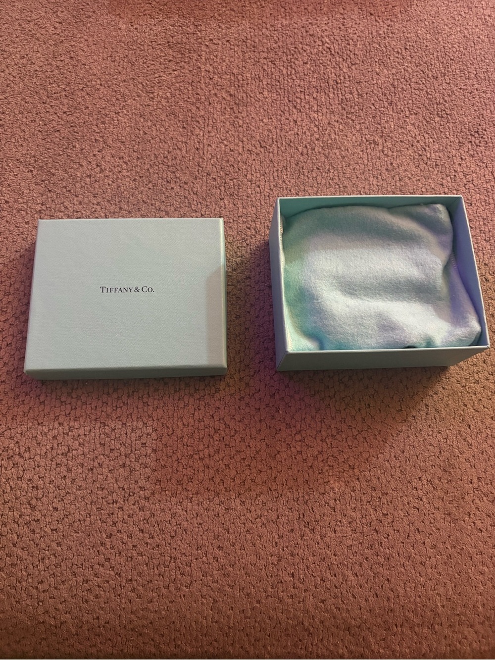 Tiffany & Co. Light Blue Gift Box with Satin Pouch